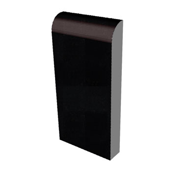 Mosaic House Moroccan tile TLA 2x4 Bullnose 4 Rust  solid zellige, mosaic, zellij, bullnose, trim, glaze 
